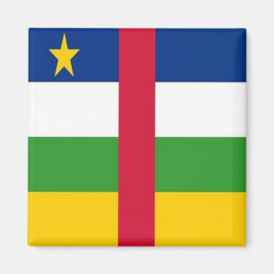 zCF001 ZENTRALAFRIKANISCHE REPUBLIK, FLAG, Kühlsch Magnet