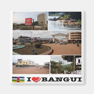 zCF004 BANGUI, Zentralafrikanische Republik, Kühls Magnet