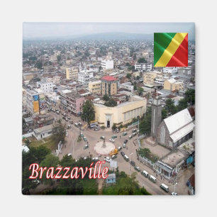 ZCG006 BRAZZAVILLE, Republik Kongo, Kühlschrank Magnet