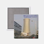 zCG007 BRAZZAVILLE, Republik Kongo, Kühlschrank Magnet (Vorderseite/Rückseite)