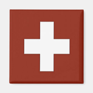 zCH001 SWISS FLAG Schweiz - Kühlschrankmagnet