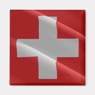 zCH002 welgend FLAG SWISS - Kühlschrankmagnet