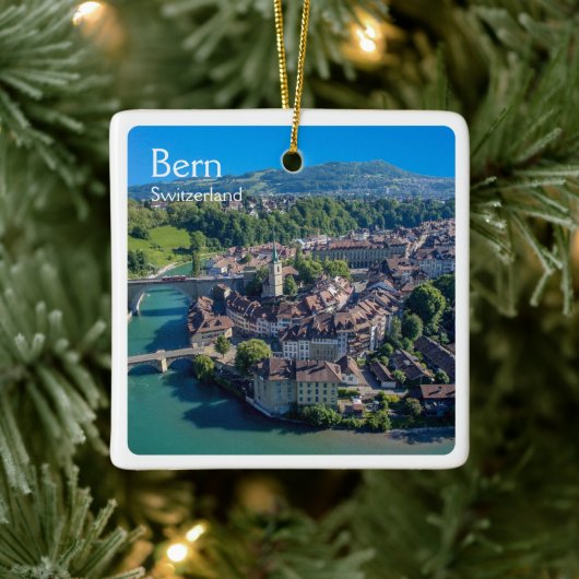 zCH005 BERN Schweiz, Keramikornament (Baum)