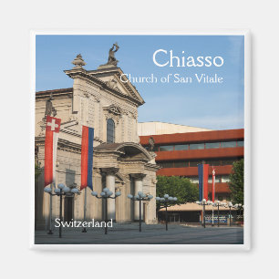 zCH008 CHIASSO Schweiz, Kühlschrankmagnet