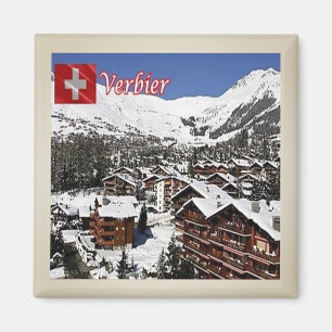 zCH009 VERBIER Pic Swiss - Kühlschrankmagnet