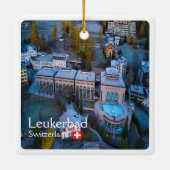 zCH011 LEUKERBAD Schweiz, Keramikornament (Rückseite)