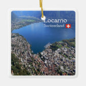 zCH012 LOCARNO. Schweiz, Keramikornament (Vorderseite)