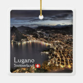 zCH014 LUGANO, Schweiz, Keramikornament (Rückseite)