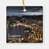 zCH014 LUGANO, Schweiz, Keramikornament (Vorderseite)