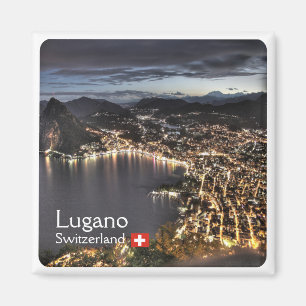 zCH014 LUGANO Schweiz - Kühlschrankmagnet
