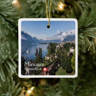 ZCH016 MINUSIO, Schweiz Keramikornament