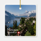 ZCH016 MINUSIO, Schweiz Keramikornament (Rückseite)