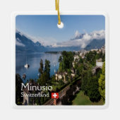 ZCH016 MINUSIO, Schweiz Keramikornament (Vorderseite)