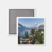 ZCH016 MINUSIO Schweiz - Kühlschrankmagnet (Vorderseite/Rückseite)