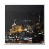 zCH018 SAINT-MORITZ la nuit, Schweiz, Fliese (Vorderseite)
