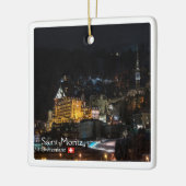 zCH018 SAINT-MORITZ la nuit, Schweiz, Keramikornament (Links)