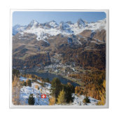 zCH018 SAINT-MORITZ Schweiz, Fliese (Vorderseite)