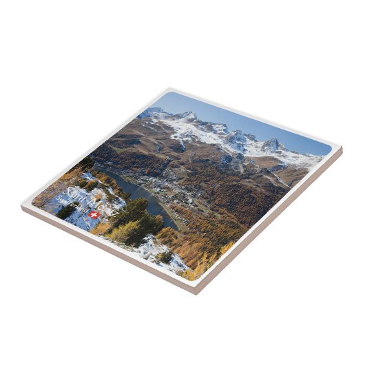 zCH018 SAINT-MORITZ Schweiz, Fliese (Seite)