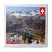 zCH018 SAINT MORITZ Schweiz - Fliese (Vorderseite)