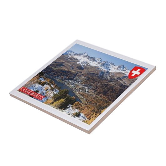 zCH018 SAINT MORITZ Schweiz - Fliese (Seite)