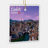 zCH021 ZÜRICH Schweiz, Keramikornament (Rechts)