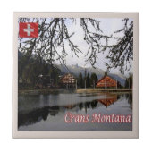 zCH024 CRANS MONTANA Schweiz - Fliese (Vorderseite)