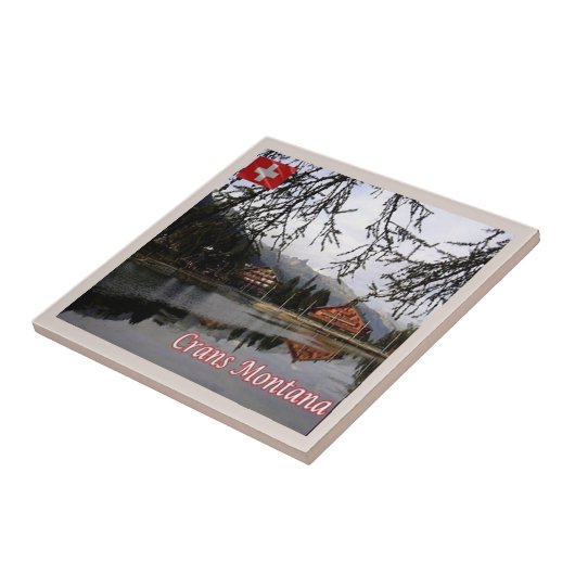 zCH024 CRANS MONTANA Schweiz - Fliese (Seite)