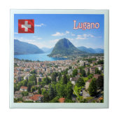 zCH027 LUGANO Schweiz - Fliese (Vorderseite)