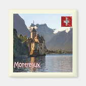 zCH029 MONTREAUX Schweiz - Kühlschrankmagnet (Vorne)