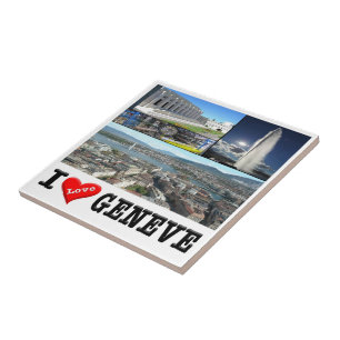 zCH032 GENÈVE I Liebe Schweiz, Fliese