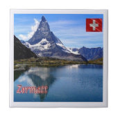zCH035 ZERMATT See Schweiz - Fliese (Vorderseite)