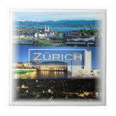 zCH040 ZÜRICH Schweiz, Fliese (Vorderseite)