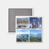 zCH042 Schweiz, Europa, Kühlschrank Magnet (Vorderseite/Rückseite)