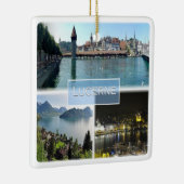 zCH043 LUCERNE Schweiz, Keramikornament (Rechts)