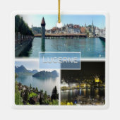 zCH043 LUCERNE Schweiz, Keramikornament (Rückseite)