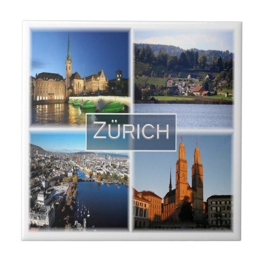 zCH046 ZÜRICH Schweiz, Fliese (Vorderseite)