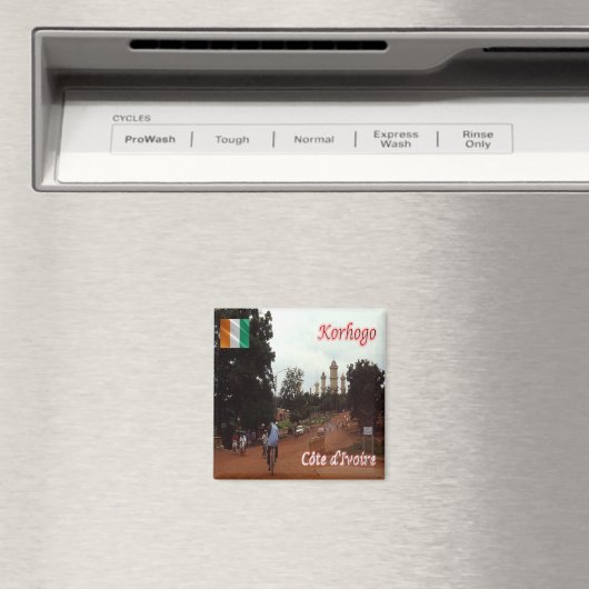 zCI005 KORHOGO, Côte d'Ivoire, Afrika, Kühlschrank Magnet (In Situ (Geschirrspüler))