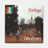 zCI005 KORHOGO, Côte d'Ivoire, Afrika, Kühlschrank Magnet (Vorne)