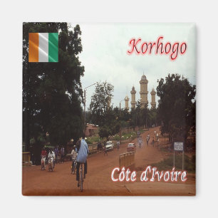 zCI005 KORHOGO, Côte d'Ivoire, Afrika, Kühlschrank Magnet