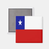 zCL001 CHILE, Flagge, Amerika, Kühlschrank Magnet (Vorderseite/Rückseite)