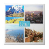 zCL004 CHILE, Mosaik, Amerika, Fliese (Vorderseite)