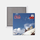 zCL016 CHILE, Valle Nevado, Amerika, Kühlschrank Magnet (Vorderseite/Rückseite)
