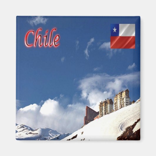 zCL016 CHILE, Valle Nevado, Amerika, Kühlschrank Magnet (Vorne)