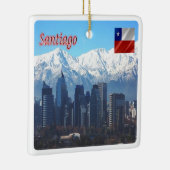 zCL018 SANTIAGO Skyline, Amerika, Keramikornament (Rechts)
