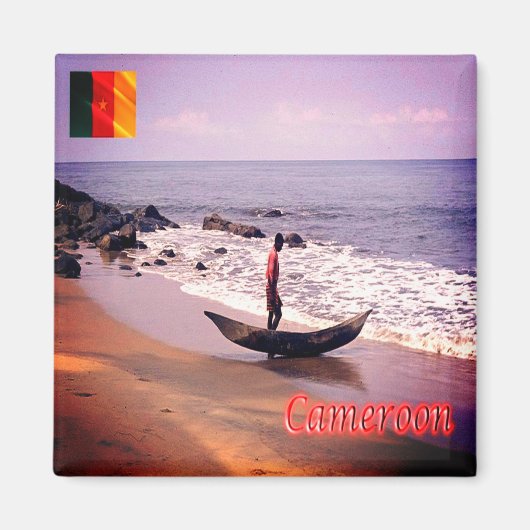 zCM009 CAMEROON Panorama, Afrika, Kühlschrank Magnet (Vorne)