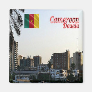 ZCM019 DOUALA, Kamerun, Afrika, Kühlschrank Magnet