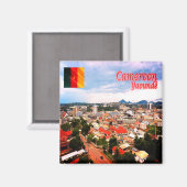 zCM06 YAOUNDE', Kamerun, Afrika, Kühlschrank Magnet (Vorderseite/Rückseite)