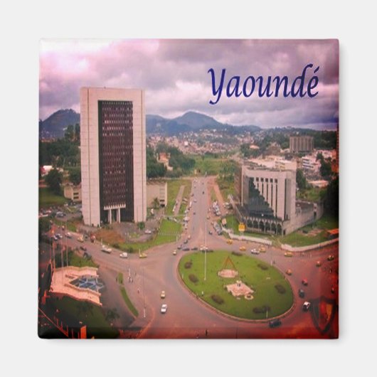 zCM08 YAOUNDE', Kamerun, Afrika, Kühlschrank Magnet (Vorne)