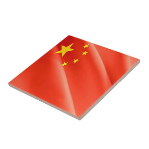 zCN002 Chinesisch schwellende FLAG-China VR China, Fliese