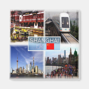 zCN006 SHANGAI, Yu Garden, Asien, Kühlschrank Magnet